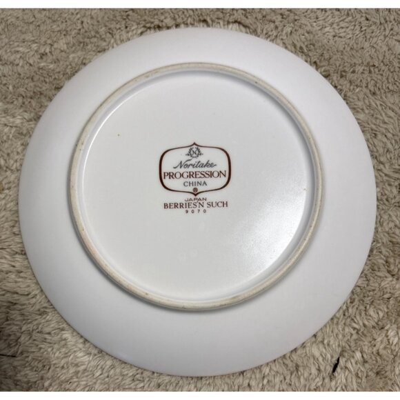 Noritake Progression China BerriesN Such 9070 Dessert Plate Set Of 5 Japan 6.25" - Picture 7 of 8